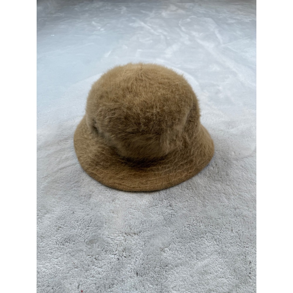 Belmar French Furry‎ Bucket Hat Tan Women's Vintage Accessory